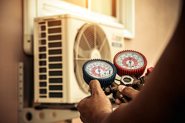 Professional Hvac Installation technician working in Johnson, NY